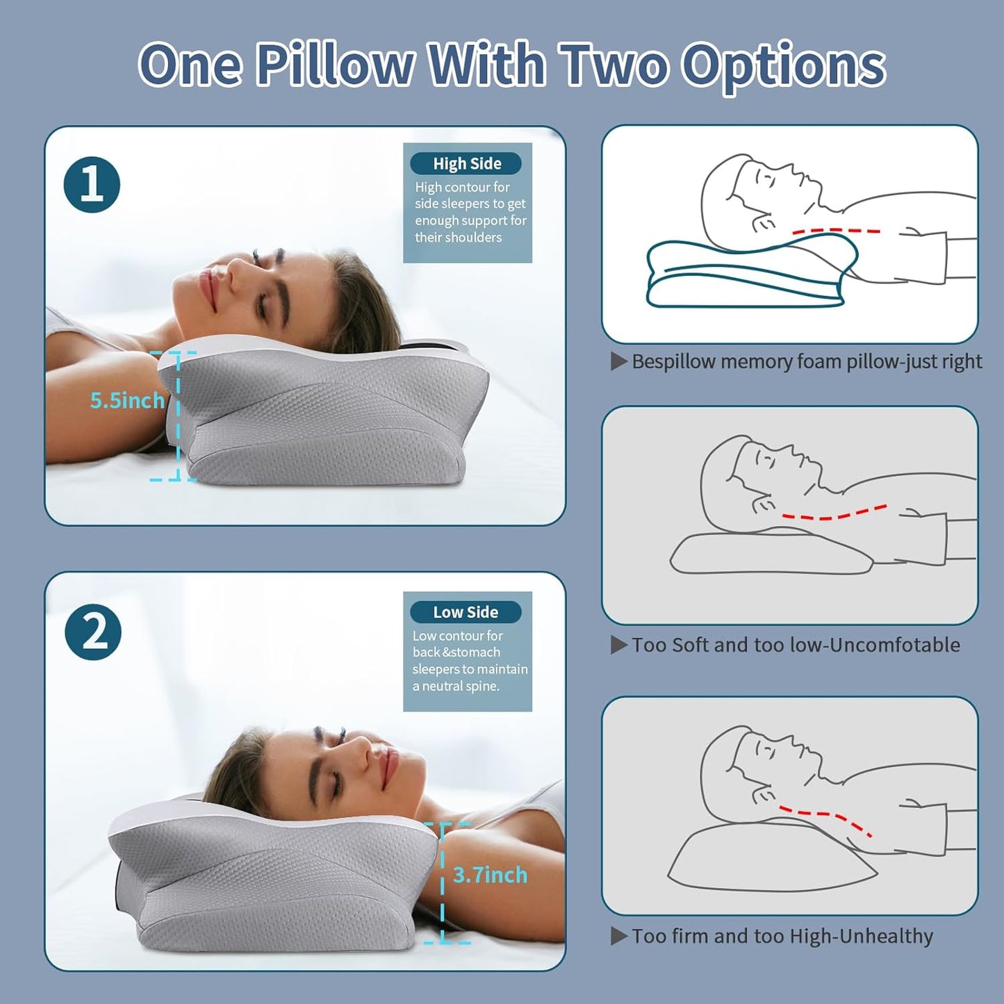 Cervical Neck Pillow
