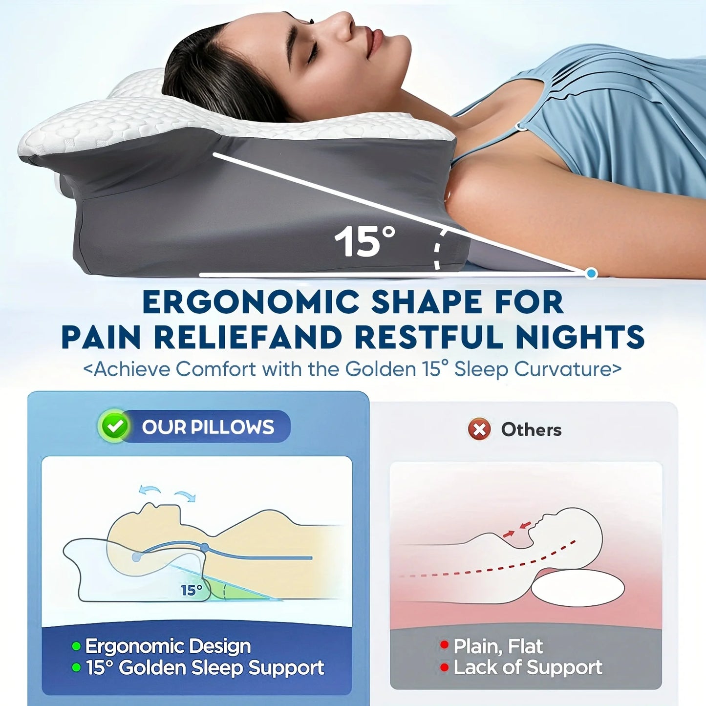 Ergonomic Neck Support Pillow